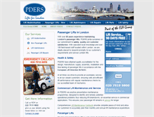 Tablet Screenshot of pders-lifts.co.uk